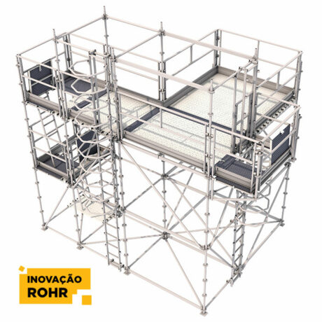 Andaime ROHR Kibloc em Alumínio montagem
