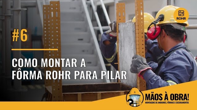 Como montar uma fôrma para pilar de concreto