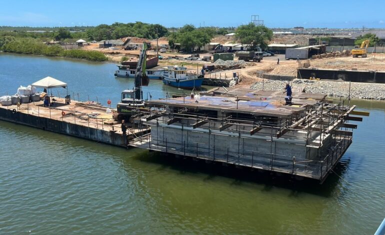 Ponte em Aracaju avança com solução de apoio em obra de infraestrutura Ponte em Aracaju avança com solução de apoio em obra de infraestrutura